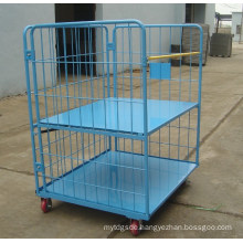 Steel Warehouse Storage Folding Galvanized Heavy Duty Roll Container